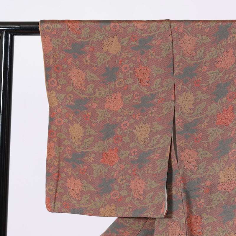 Japanese kimono  (Komon) M-size 100% silk  / B17