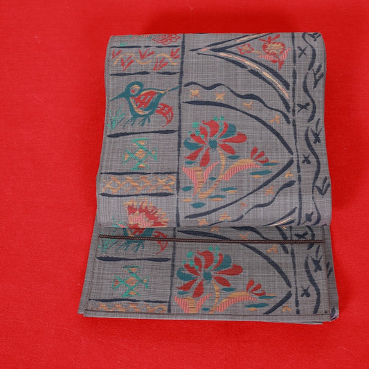 Japanese kimono used sash belt (hukuro-obi) 100% silk  /  T307
