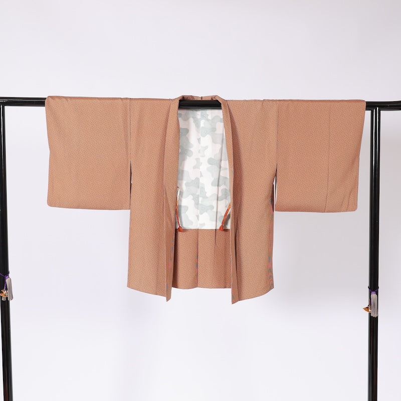 Japanese kimono  (Komon) ,kimono Jacket  2piece set S-size 100% silk  / B19