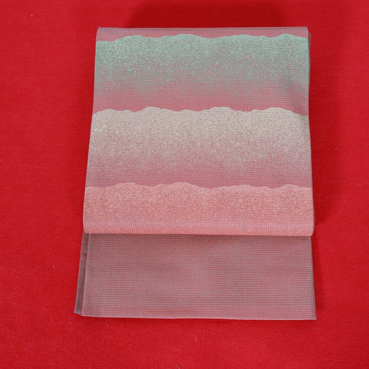 Japanese kimono used sash belt (hukuro-obi) 100% silk  /  T302