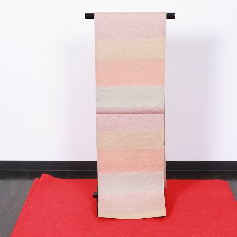 Japanese kimono used sash belt (hukuro-obi) 100% silk  /  T301