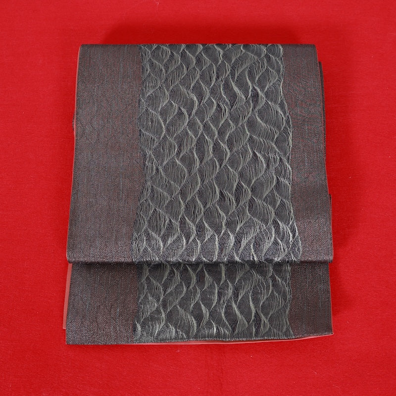 Japanese kimono used sash belt (hukuro-obi) 100% silk  /  T300