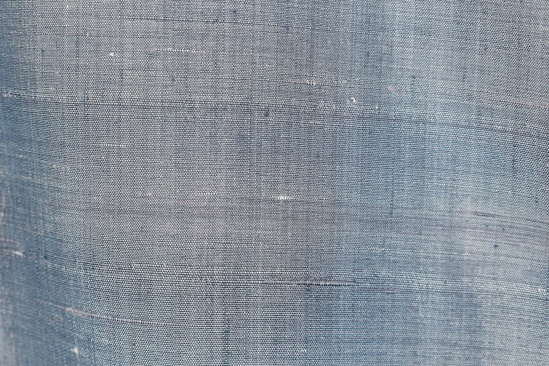 tsumugi kimono indigo gray Hand-woven pre-owned /AZ105