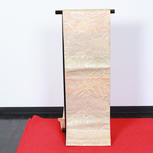 Japanese kimono used sash belt (hukuro-obi) 100% silk  /  T298