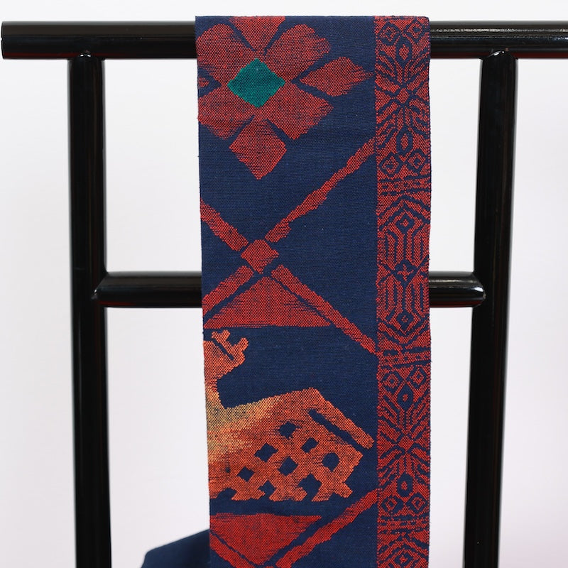 Japanese kimono used sash belt (Nagoya-obi) 100% silk  /  T322