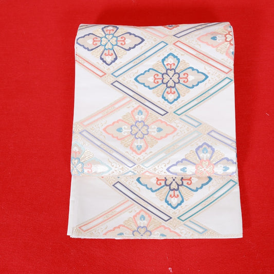 Japanese kimono used sash belt (hukuro-obi) 100% silk  /  T339