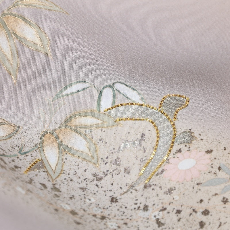 Japanese kimono Unused New <Irotomesode> M-size  silk 100% /B724