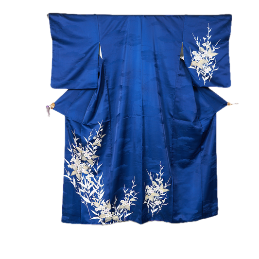 Japanese kimono used(tsukesage)M Size 100%tetoronA222