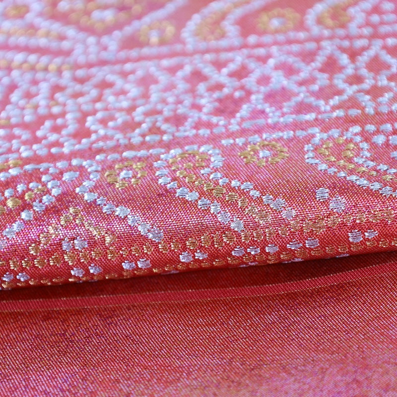 Japanese kimono used sash belt (obi) 100% silk  /  T335