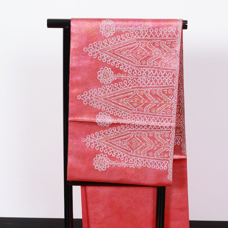 Japanese kimono used sash belt (obi) 100% silk  /  T335