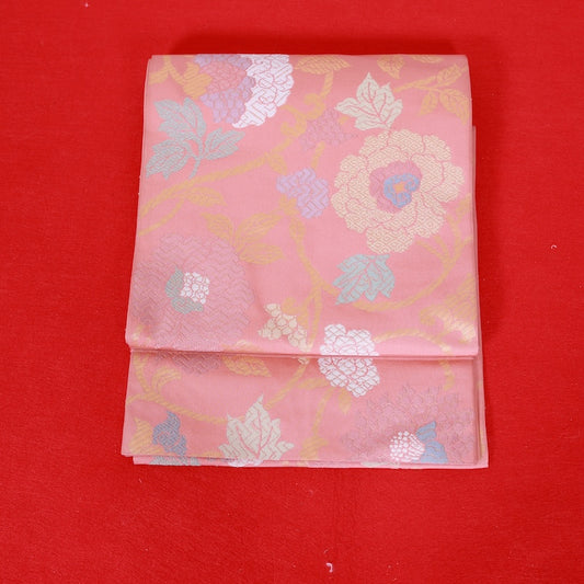 Japanese kimono used sash belt (hukuro-obi) 100% silk  /  T325