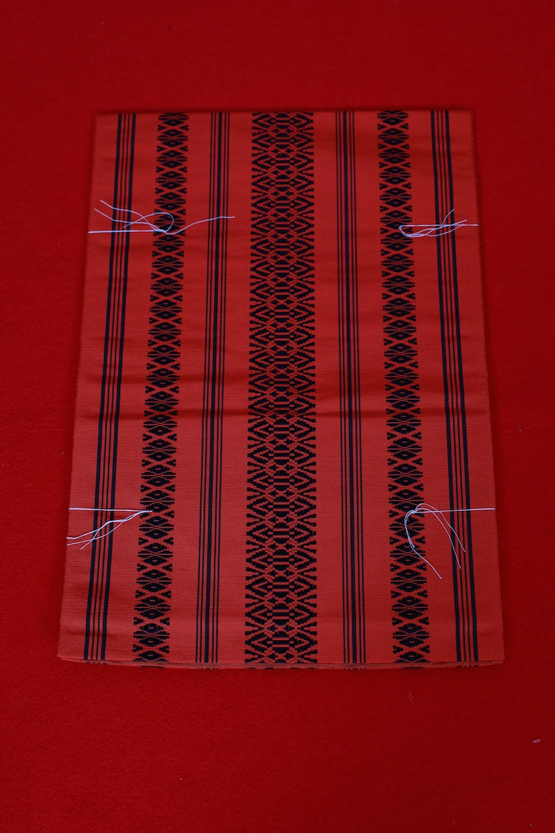 Nagoya-obi sash belt red black New unused ?AZ93