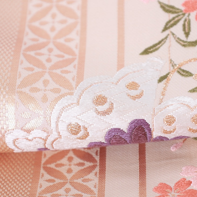 Japanese kimono used sash belt (hukuro-obi) 100% silk  /  T327