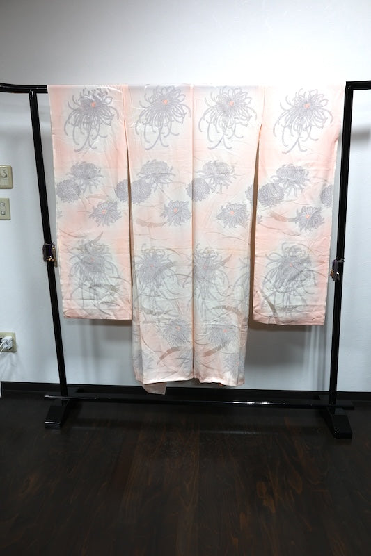 Nagajuban (long under-kimono) pink light purple white Untailored /AZ124