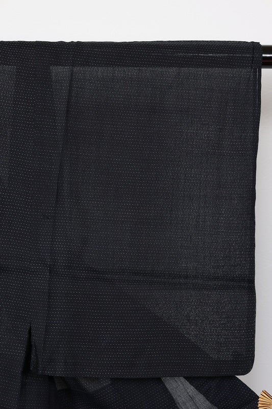 Men's summer  used silk pongee, indigo,  handwoven, B1557