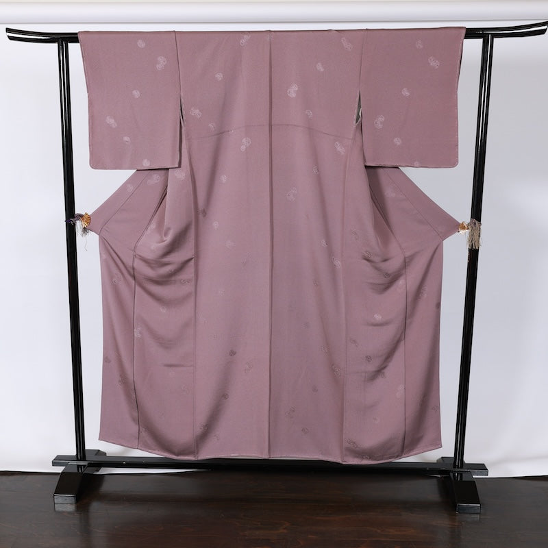 Japanese kimono Unused New <Iromuzi> M-size  silk 100% /B713