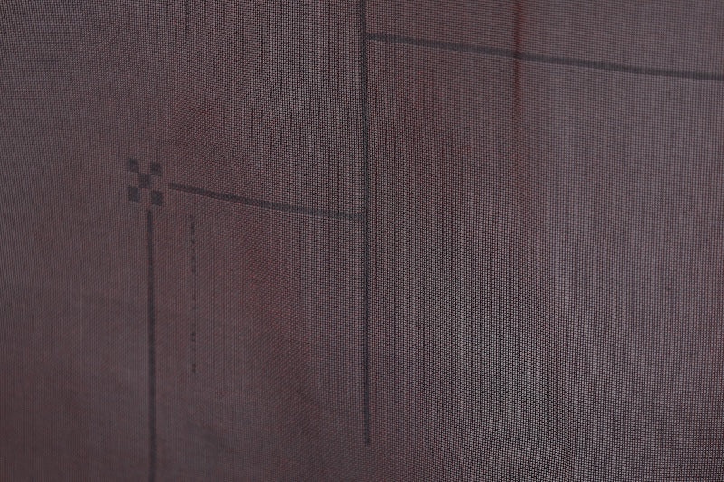 Summer kimono, brand new, unused, Nishijin weave, patterned gauze, black and red diamond pattern, B1547