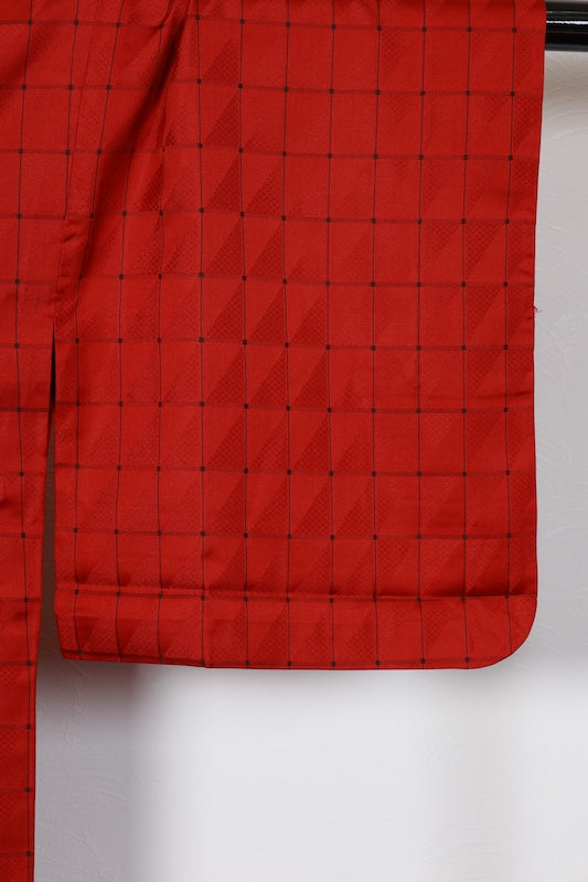 Rain coat red black pre-owned /AZ112