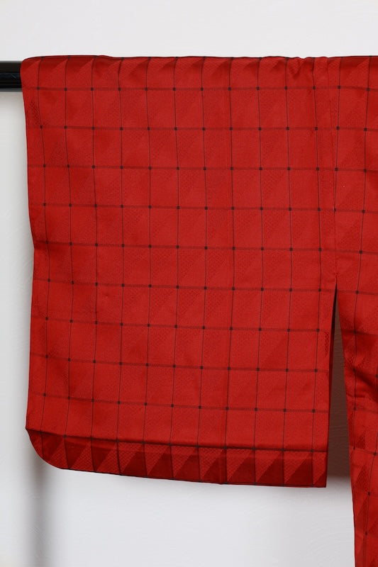 Rain coat red black pre-owned /AZ112