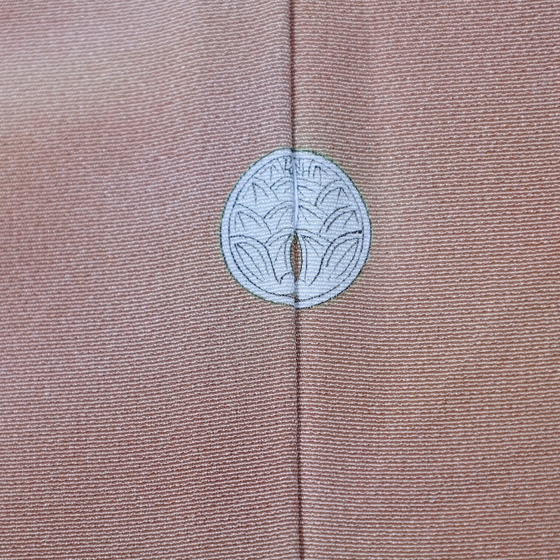 Japanese kimono used <Iromuzi> M-size  silk 100% /B737
