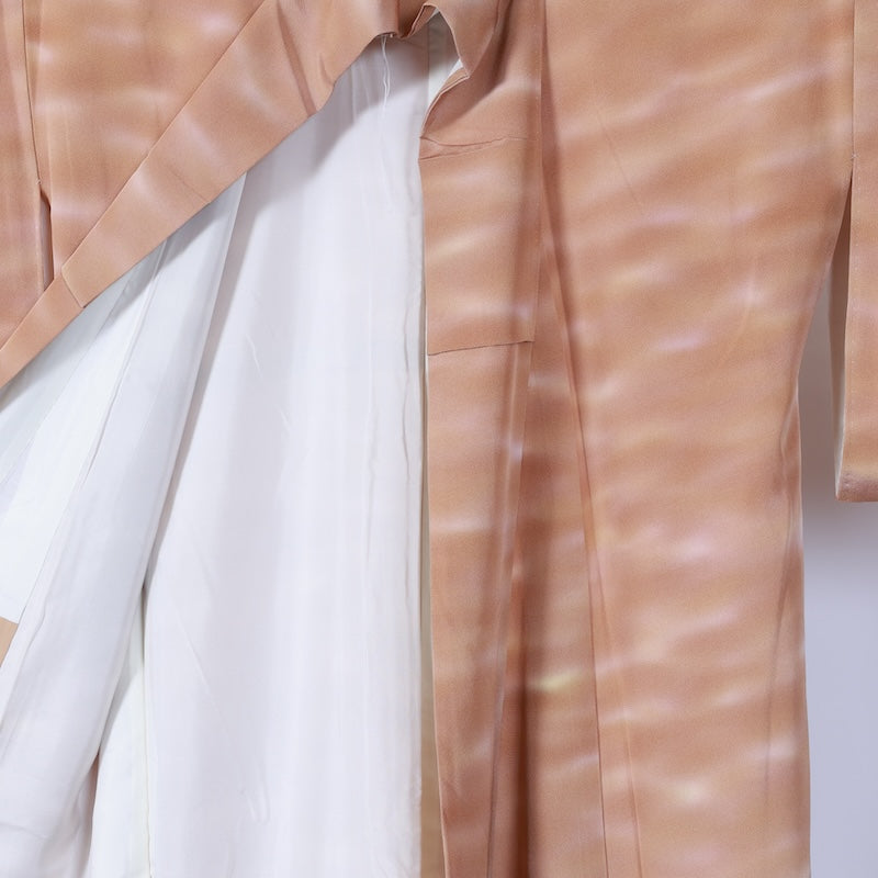 Japanese kimono used <Iromuzi> M-size  silk 100% /B737
