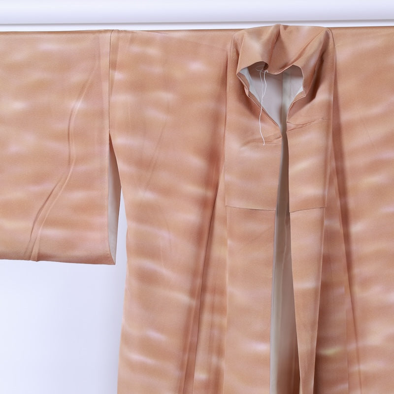 Japanese kimono used <Iromuzi> M-size  silk 100% /B737