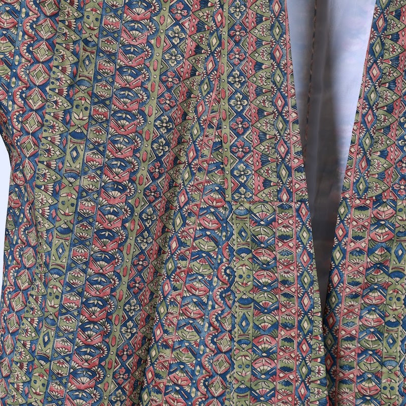 Japanese kimono used(Komon)M Size 100%tetoronA217