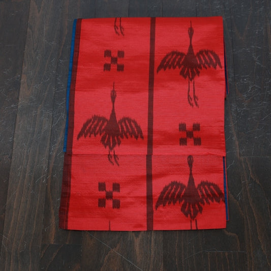 Japanese kimono used sash belt (hukuro-obi) 100% silk  /  T346