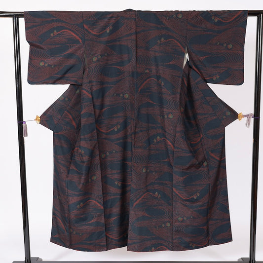 Japanese kimono  (Tsumugi) S-size silk  / B60