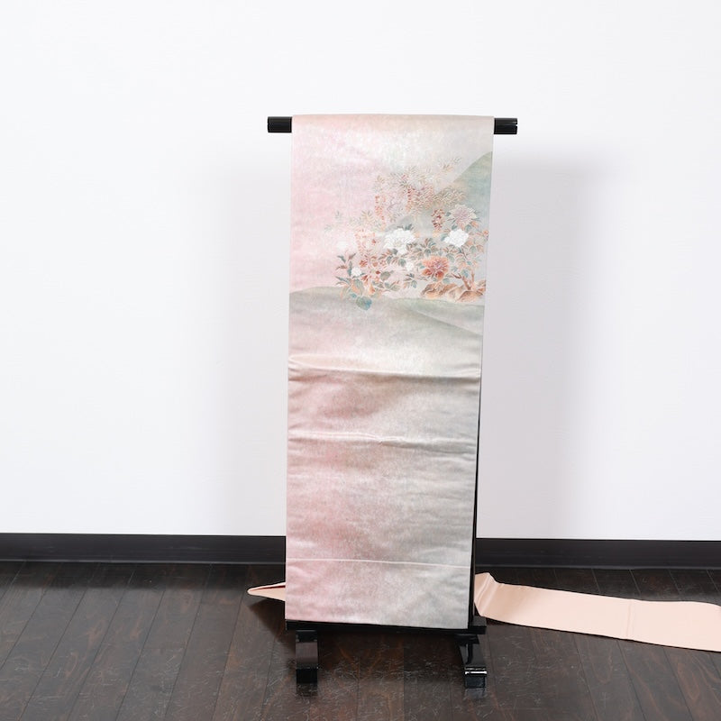 Japanese kimono used sash belt (nagoya-obi) 100% silk  /  T349
