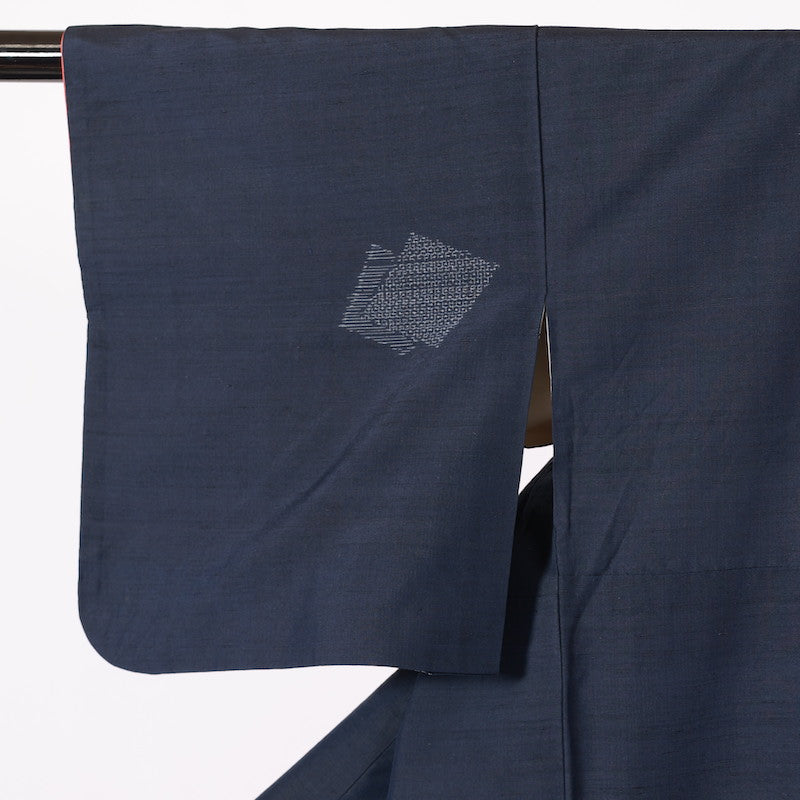 Japanese kimono  (Tsumugi) M-size 100% silk  / B64