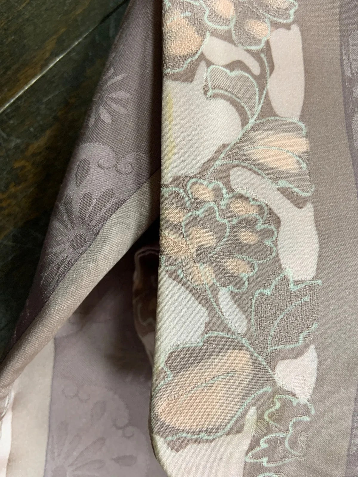 Japanese kimono  Coat (Michiyuki) M-size 100% silk  / B1197