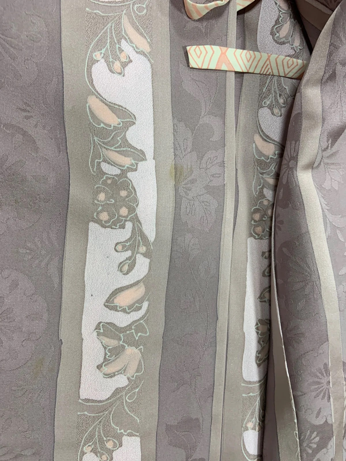 Japanese kimono  Coat (Michiyuki) M-size 100% silk  / B1197