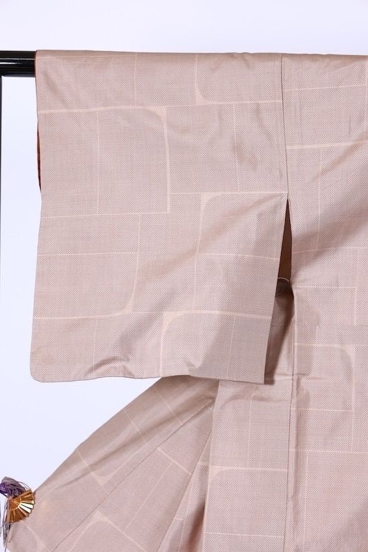 Japanese kimono used <Tsumugi> Msize  silk 100% /T588