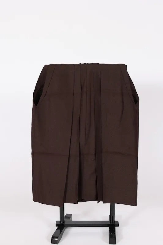 Men's Hakama (traditional Japanese trousers) for horse riding, brown, B1509