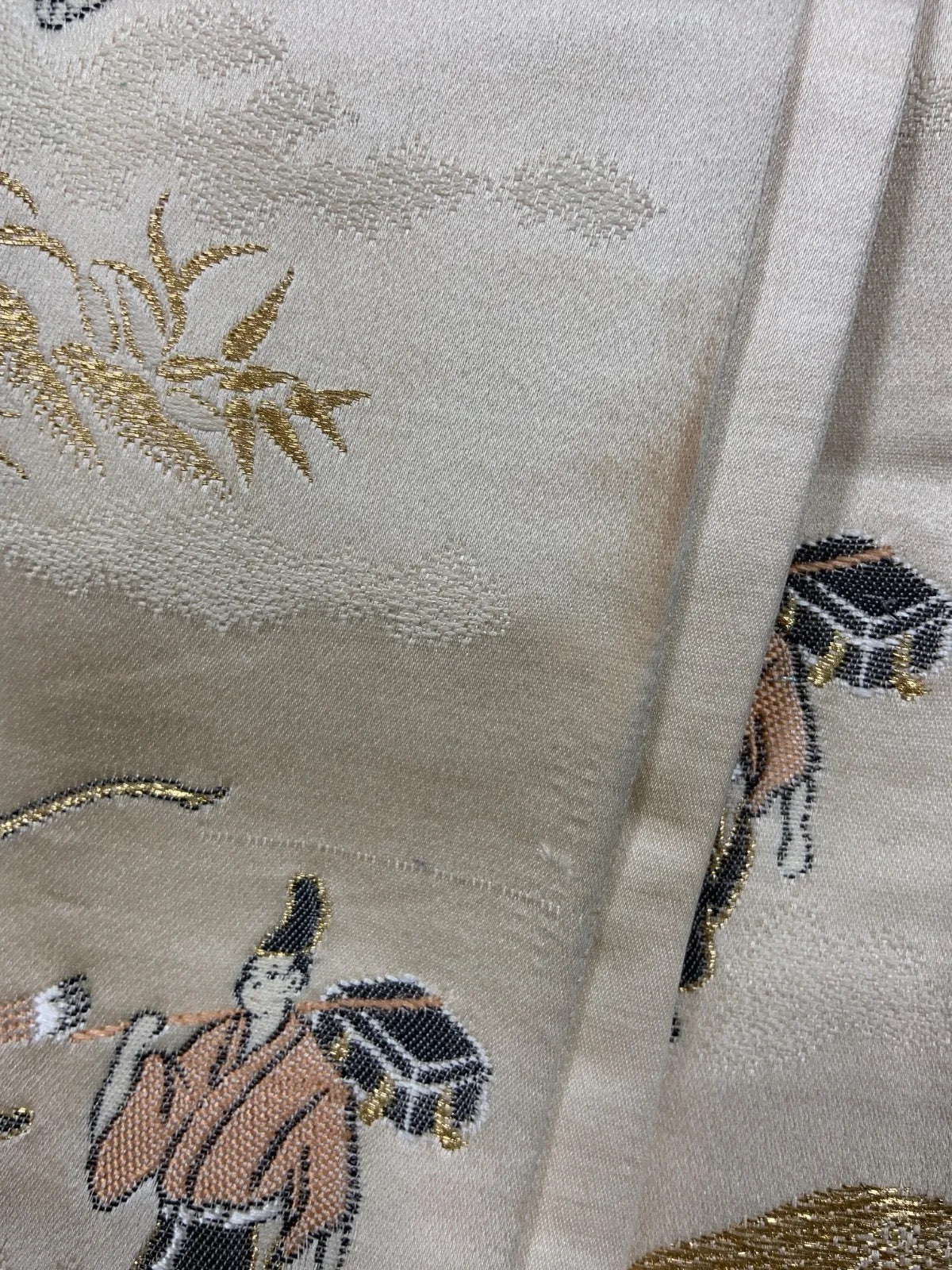 New Untailored　Japanese sash belt (Fukuro-obi) 100% silk  /B1254