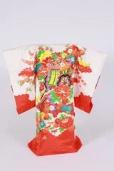 Antique Japanese baby Kimono 100% silkk413