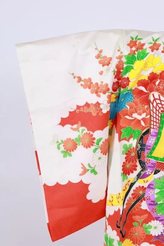 Antique Japanese baby Kimono 100% silkk413