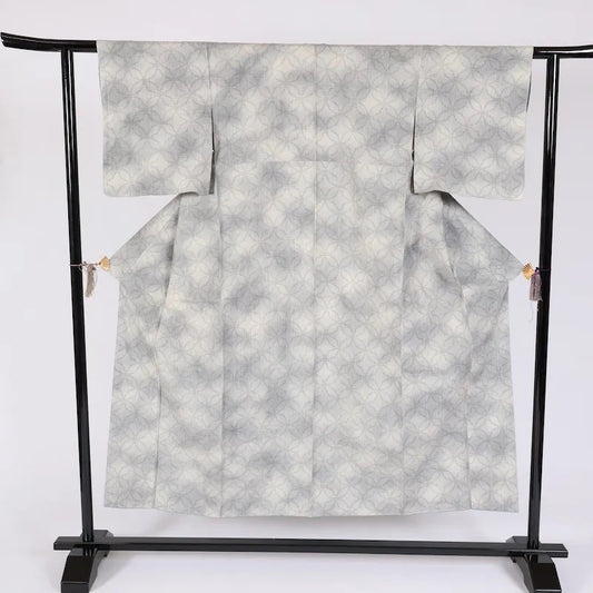 Japanese kimono used <Tsumugi> Msize  silk 100% /K388