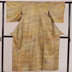Japanese kimono(Komon)L Size silk 100