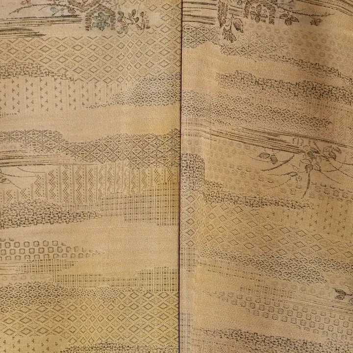 Japanese kimono(Komon)L Size silk 100
