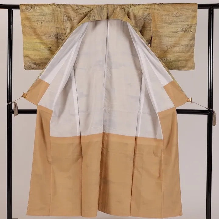 Japanese kimono(Komon)L Size silk 100