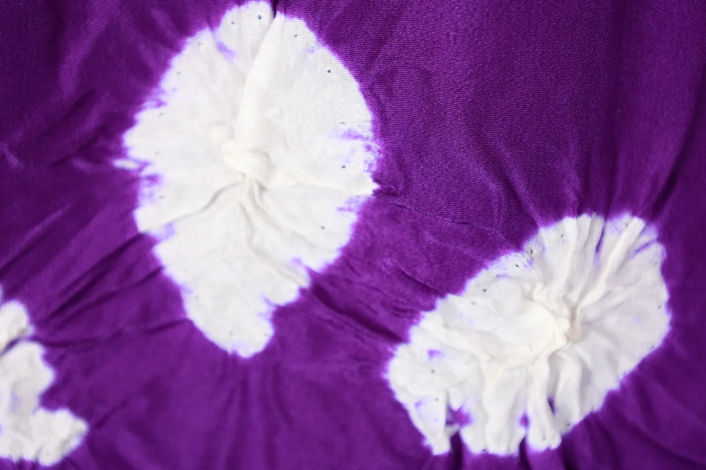 Yukata obi (used sash) - purple and white, kanoko shibori (fawn spot tie-dye) pattern, R66