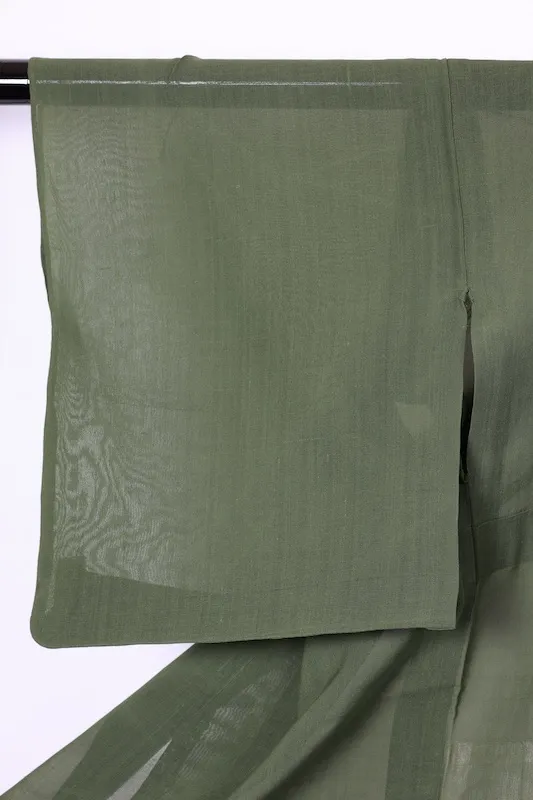 Summer(Japan used kimono) fabric,  green, R16