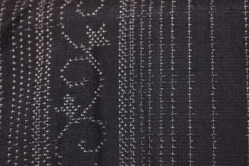 Yonezawa Tsumugi (Japan used kimono silk), floss silk, shades of brown and red, plant-dyed, handwoven, R167