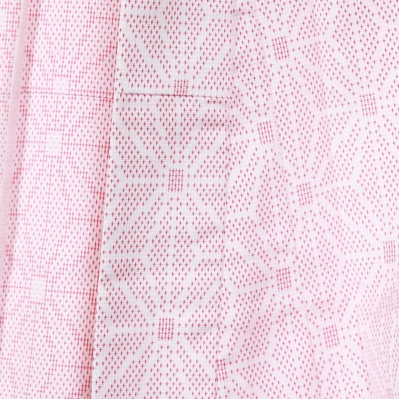 used Komon ( kimono) - Off-white with red hemp leaf pattern - T19