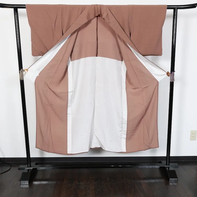 Ise-kata Komon (used kimono fabric), formal style, brown, artist-made, T13