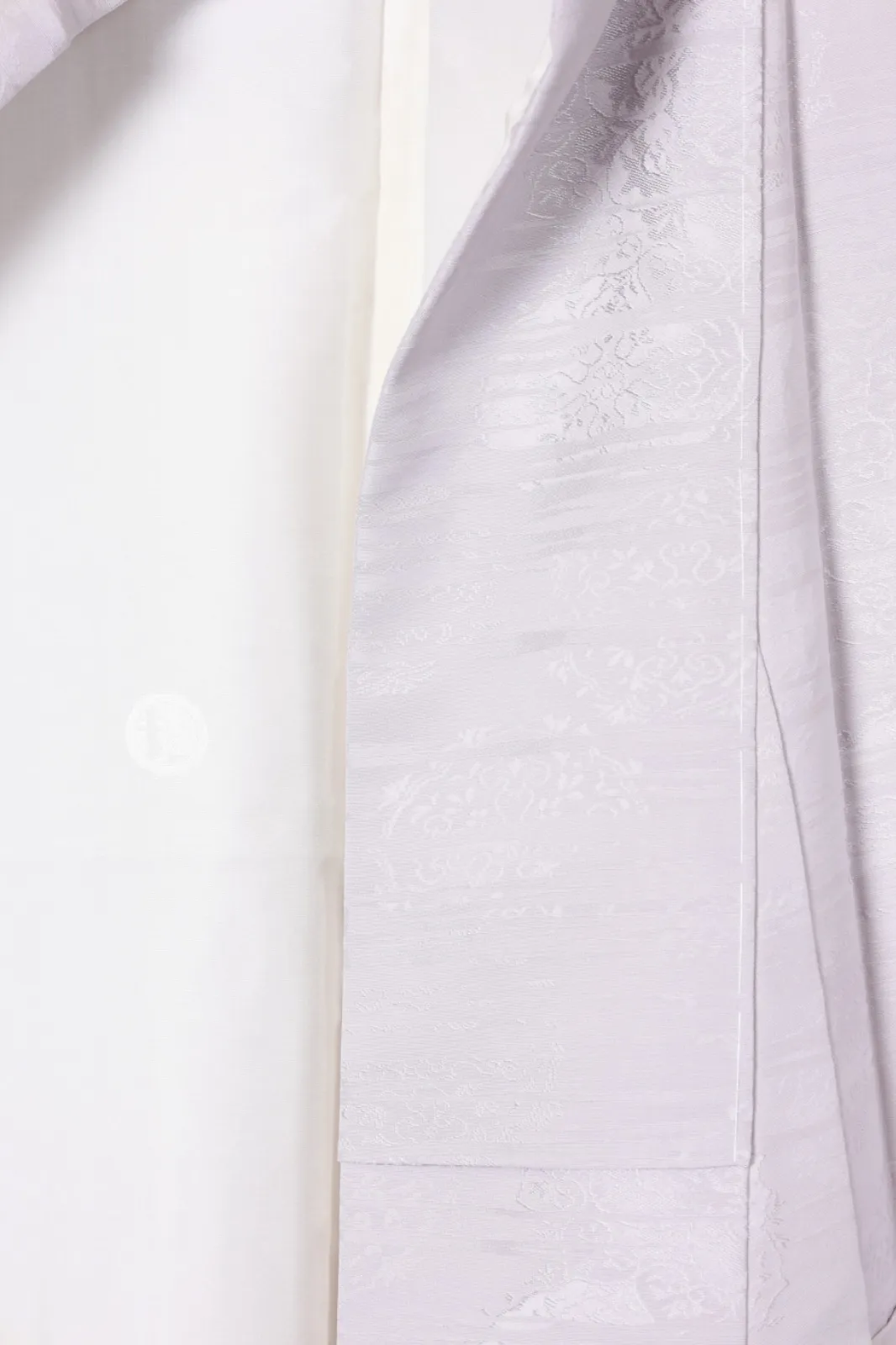Japan kimono, brand new, unused, grayish-purple, continuous pattern,  R93