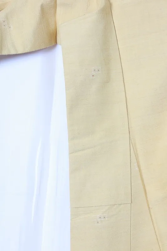 Yuki Tsumugi – Brand new and unused – Mustard, white, and brown – 80-kikko – R150