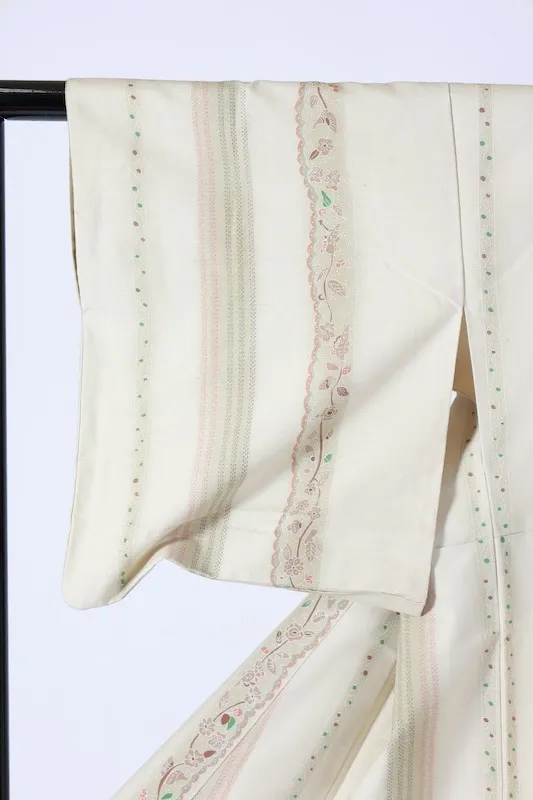 Tokamachi Tsumugi(Jaan used kimono) – Beige, Brown, Green, Indigo, WhiteK323
